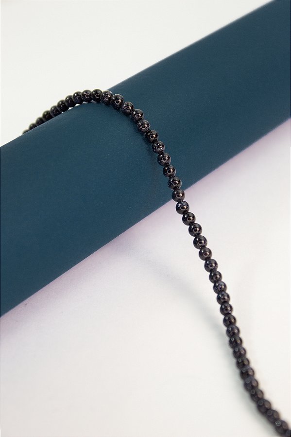 Fio Pedra 4Mm Goldstone Azul - O Fio