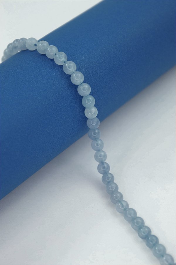 Fio Pedra 6Mm Jade Azul - O Fio