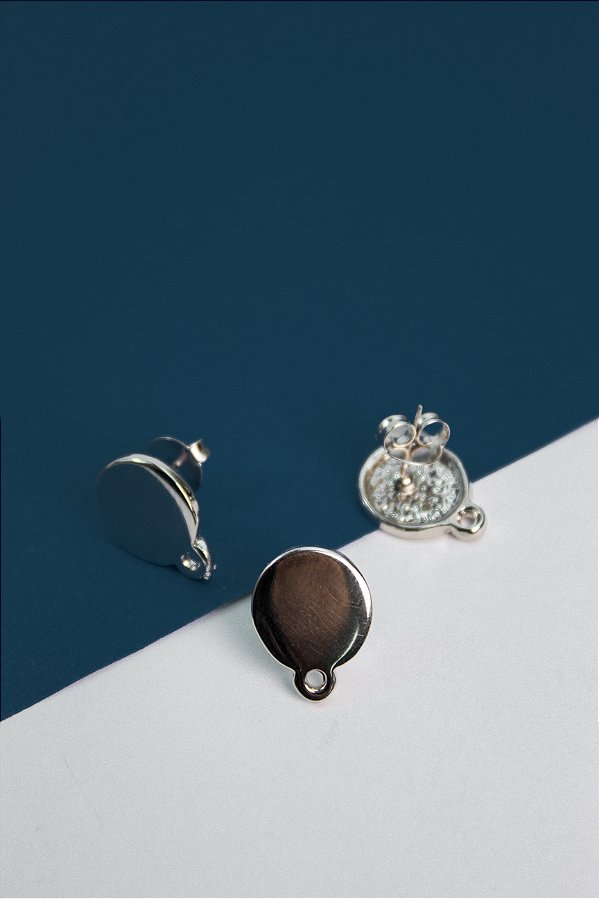 Base De Brinco Níquel Branco - O Par