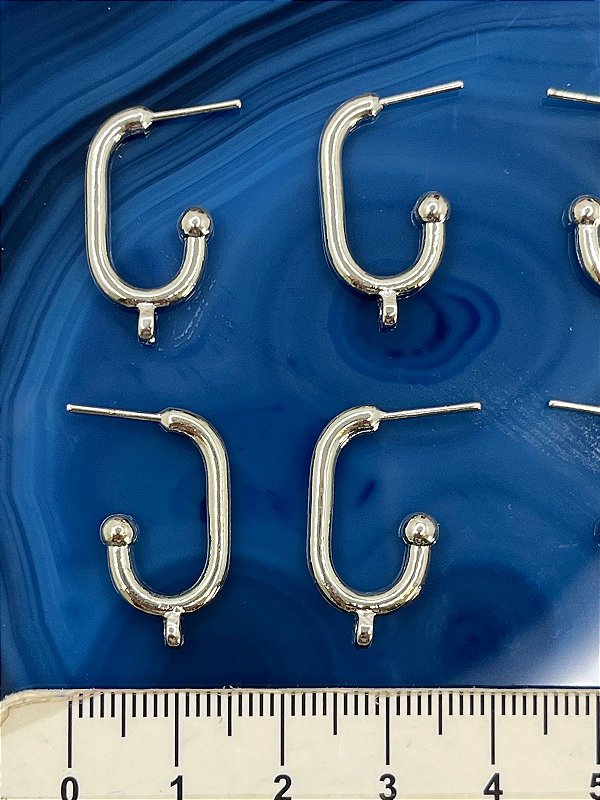 Base De Brinco Níquel Branco - O Par