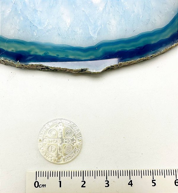 Pingente 2 saidas Madreperola Sao Bento - 01 Unid