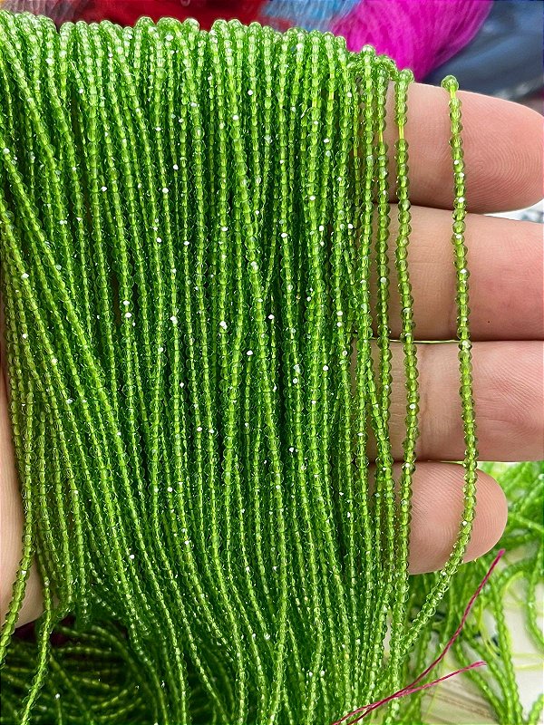 Fio Cristal 1mm Vidro Facetado - O Fio