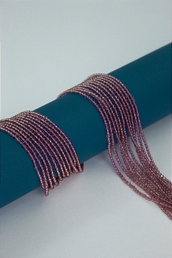 Fio Cristal 1mm Vidro Facetado - O Fio