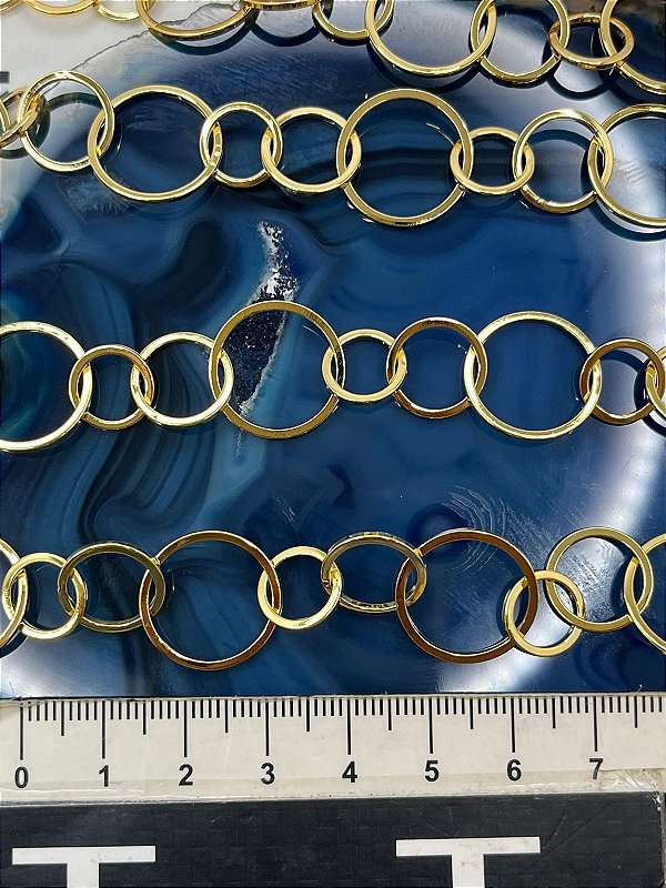 Corrente Elo Banhada A Ouro 02 Milesimos De Ouro 18K - O Metro