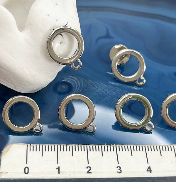 Base De Brinco Níquel Branco - O Par