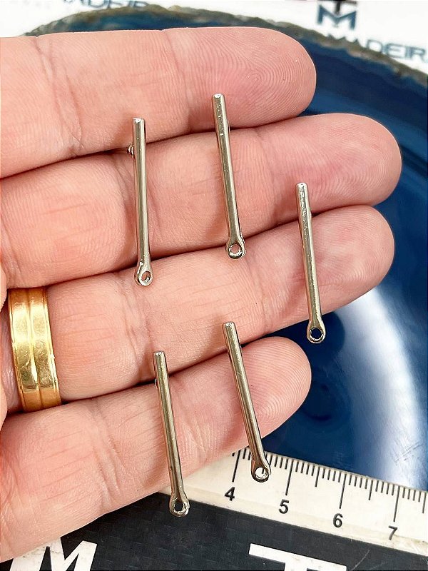 Base De Brinco Níquel Branco - O Par