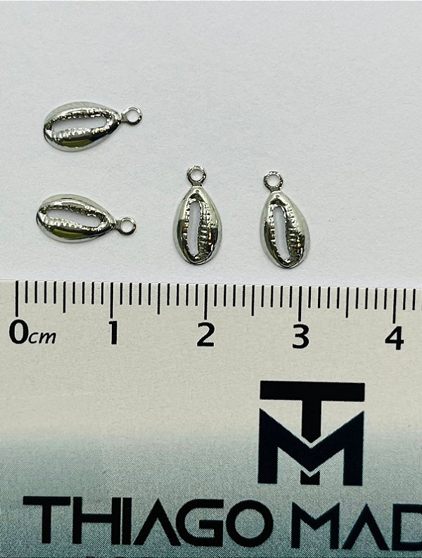 Pingente Buzios Aço Inox - 01 Unid