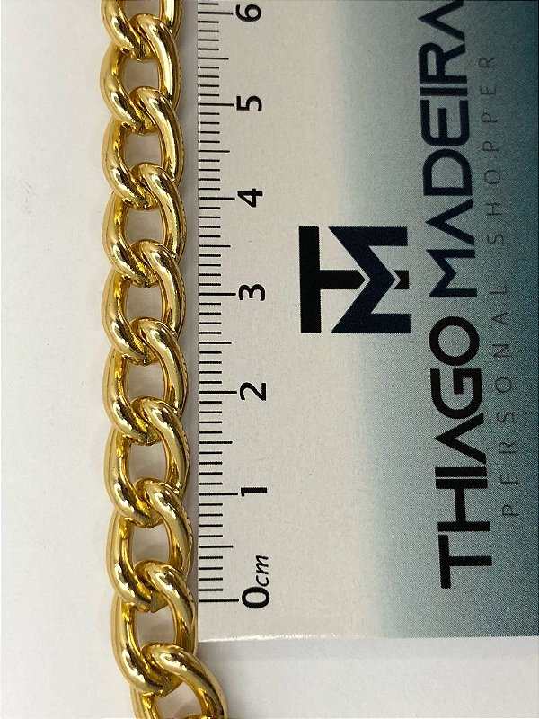 Corrente Grume Lisa 2,5Mm - Alumínio Anodizado Ouro - 1 Metro