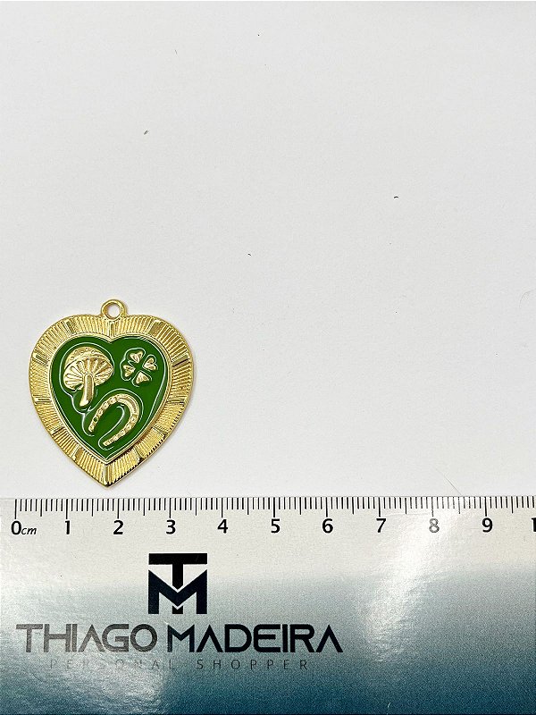 Pingente Resinado Coracao - 01 Unid