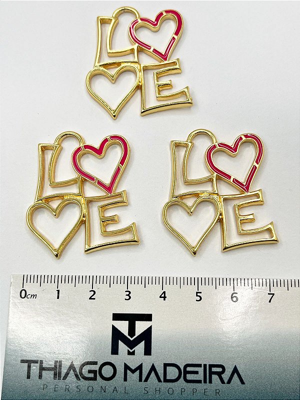 Pingente Love Ouro - 01 Unid