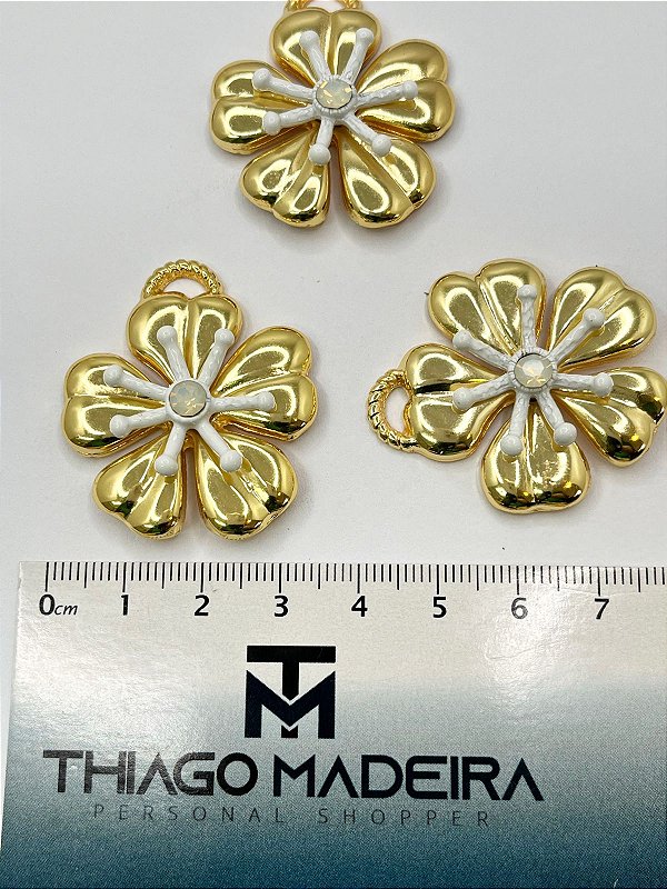 Pingente Flor Ouro - 01 Unid