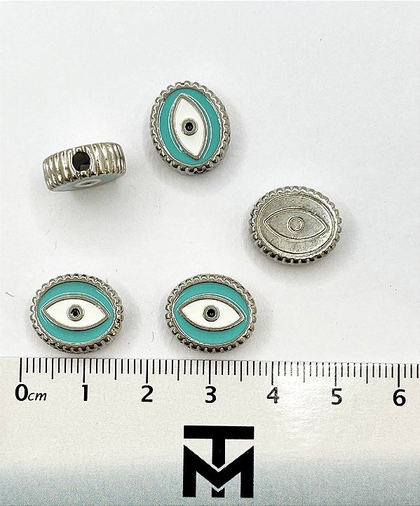 Pingente Olho Grego - Furo Passante - 01 Unid