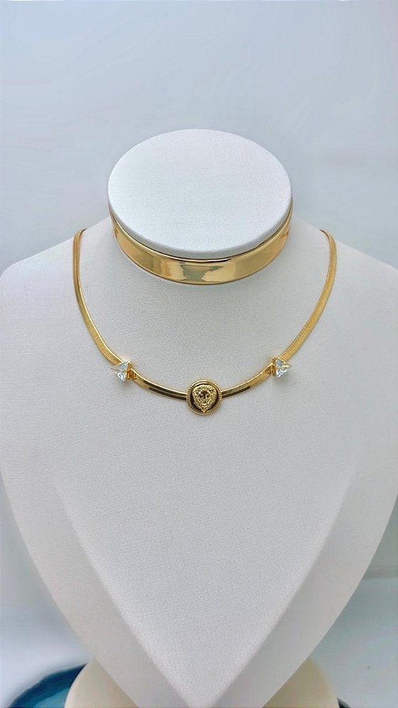 Colar Tigre Com Zirconia - 01 Unid