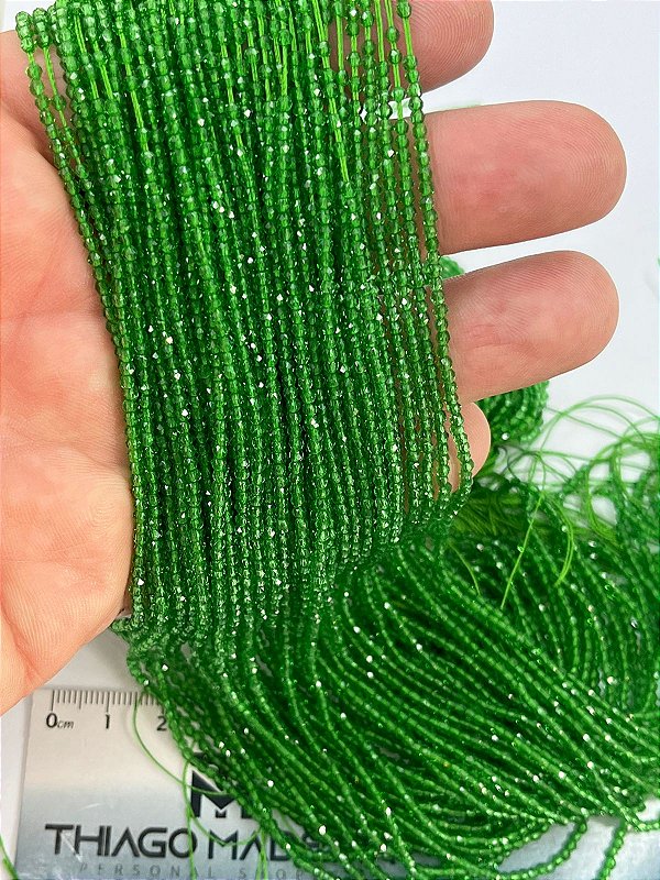 Fio Cristal 1mm Vidro Facetado - O Fio