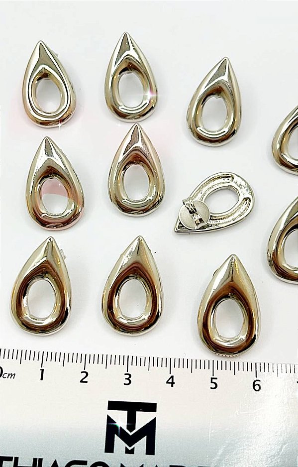 Base De Brinco Níquel Branco - O Par