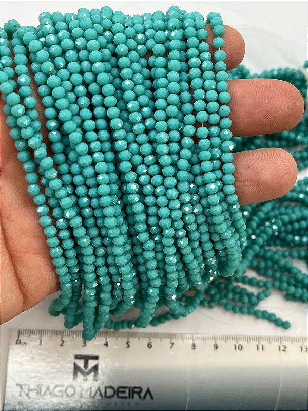 Fio Cristal 4Mm Vidro Facetado - O Fio