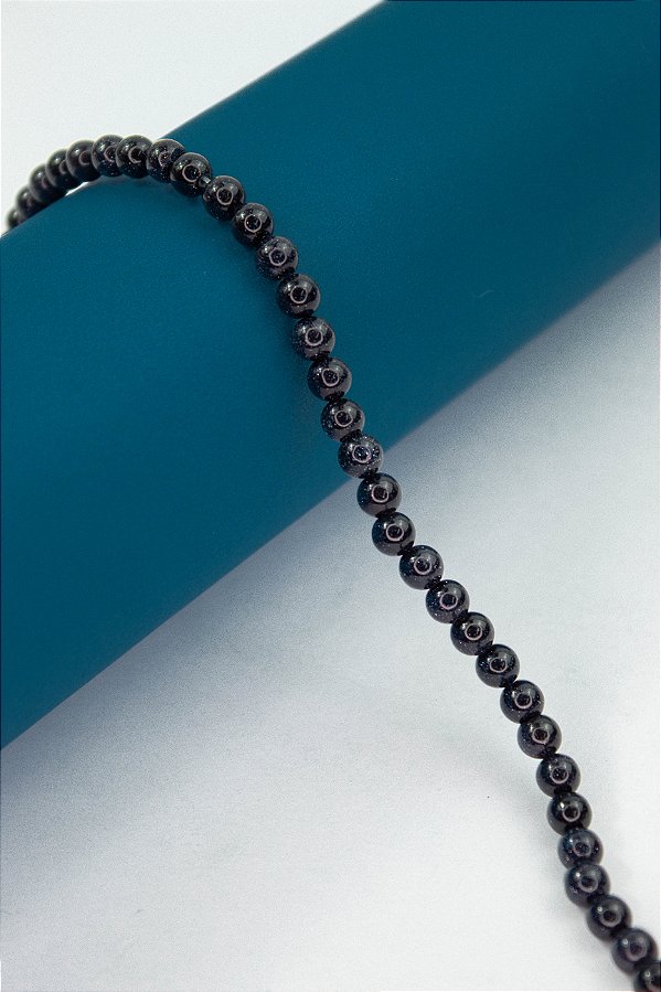 Fio Pedra 6Mm Goldstone Azul - O Fio