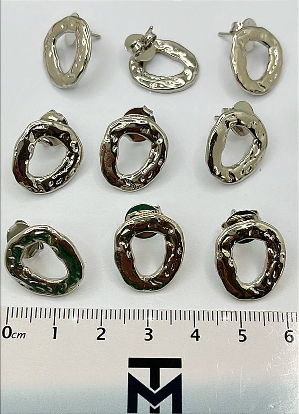 Base De Brinco Níquel Branco - O Par