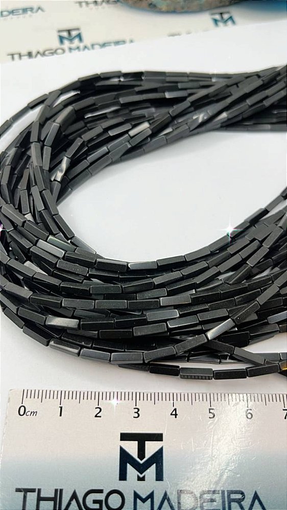 Fio Pedra Jade Polida Preto- O Fio