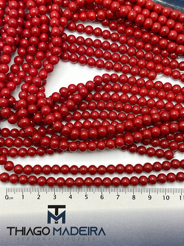 Porcelana 6Mm Vermelho - O Fio