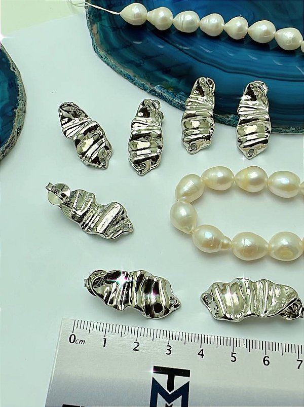 Base De Brinco Níquel Branco - O Par