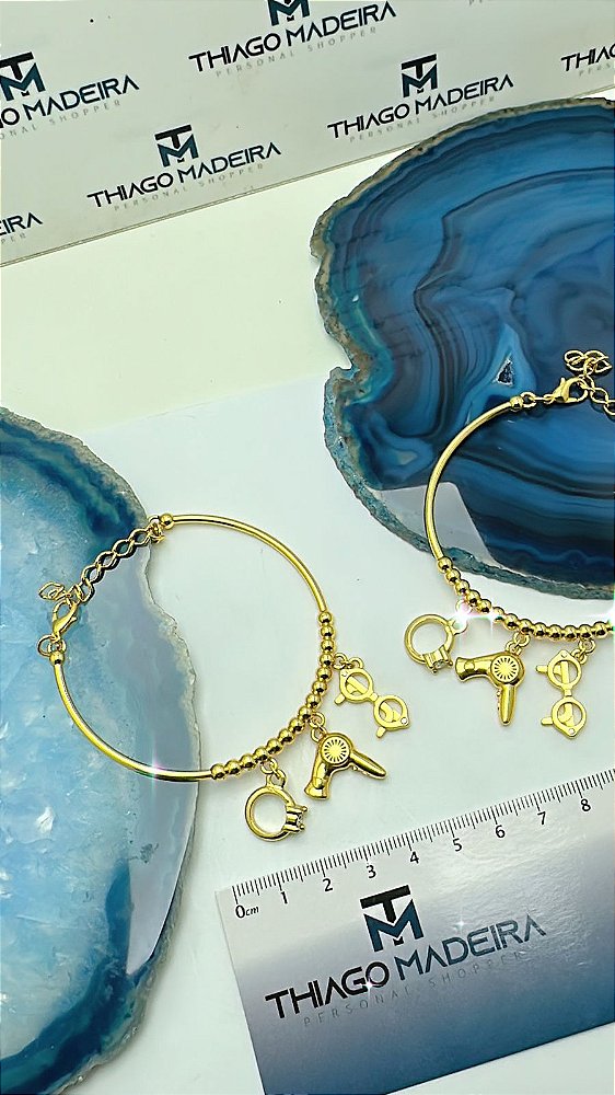 Pulseira Berloques Com Verniz Italiano - 01 Pç