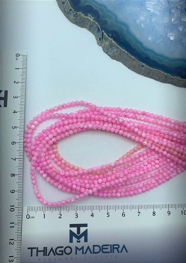 Fio Madreperola 3Mm Rosa Claro - O Fio