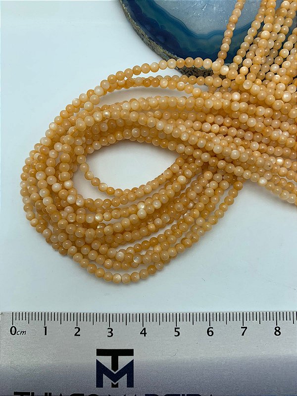 Fio Madreperola 3Mm Salmao - O Fio