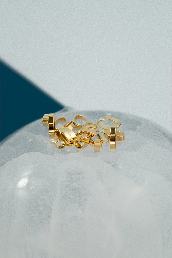 Entremeio Navete 9x5Mm Ouro - 50 Pçs