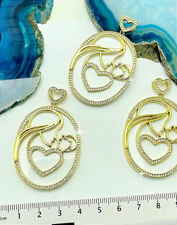 Pingente Religioso - Mae Rainha - 01Unid - Semi Joia