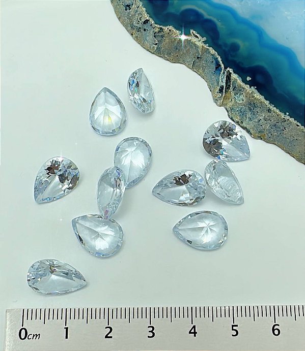 Pedra De Zirconia 10X14Mm - 01 Unid