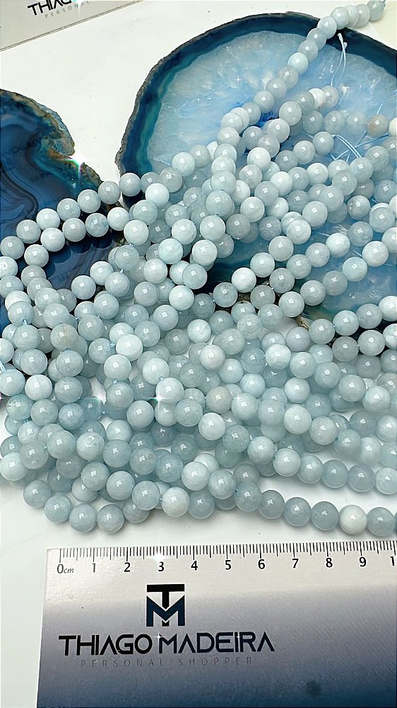 Fio Pedra 8mm Jade Amazonita - 01 Fio