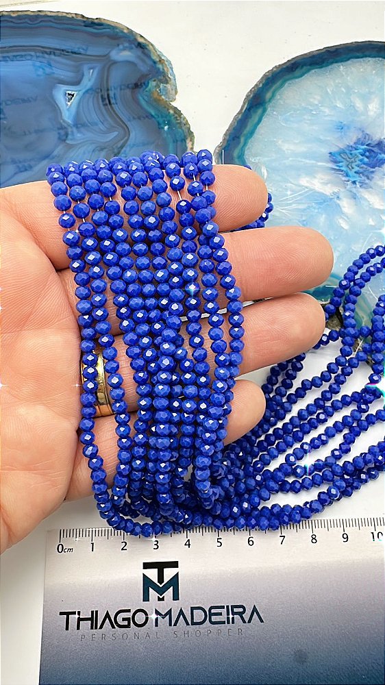 Fio Cristal 4Mm Vidro Facetado - O Fio