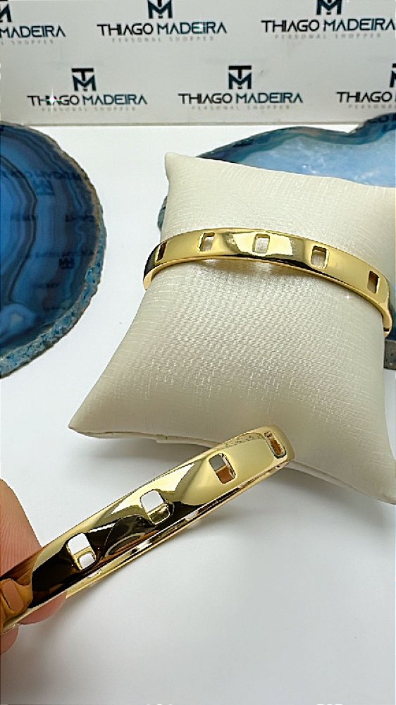 Bracelete Metal Com Verniz Italiano - 01 Unid