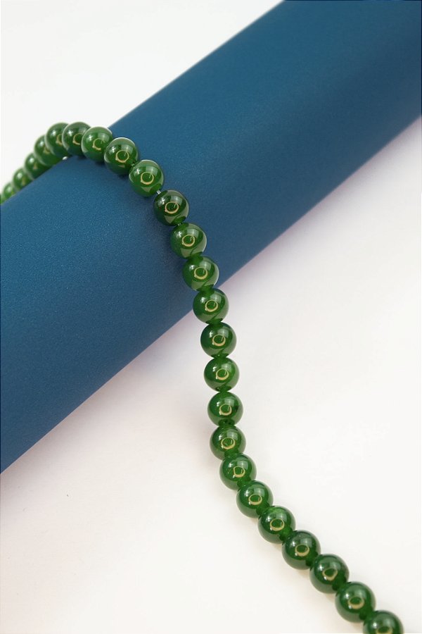 Fio Pedra 10Mm Jade Verde - 01 Fio