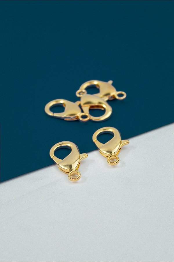Fecho Lagosta 27mm Ouro - 01 Und