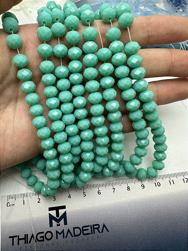 Fio Cristal 8mm Vidro Facetado - O Fio