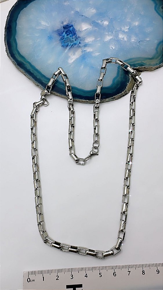 Colar Cartier Meia Cana 60Cm - 01 Unid - Aço Inox