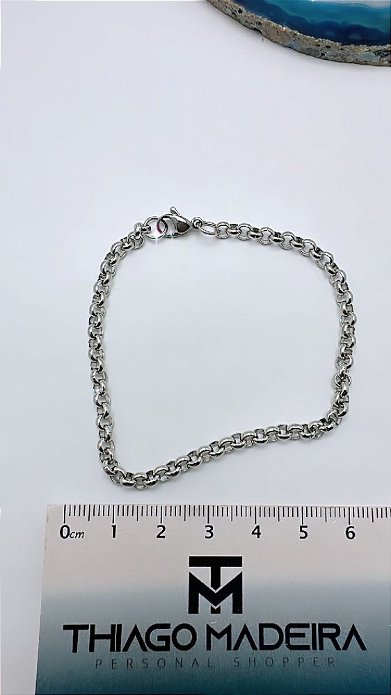 Pulseira Portuguesa 20Cm  - 01 Unid - Aço Inox