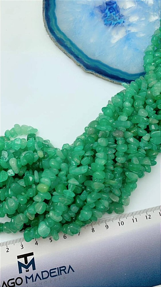 Fio De Cascalho Quartzo Verde - O Fio