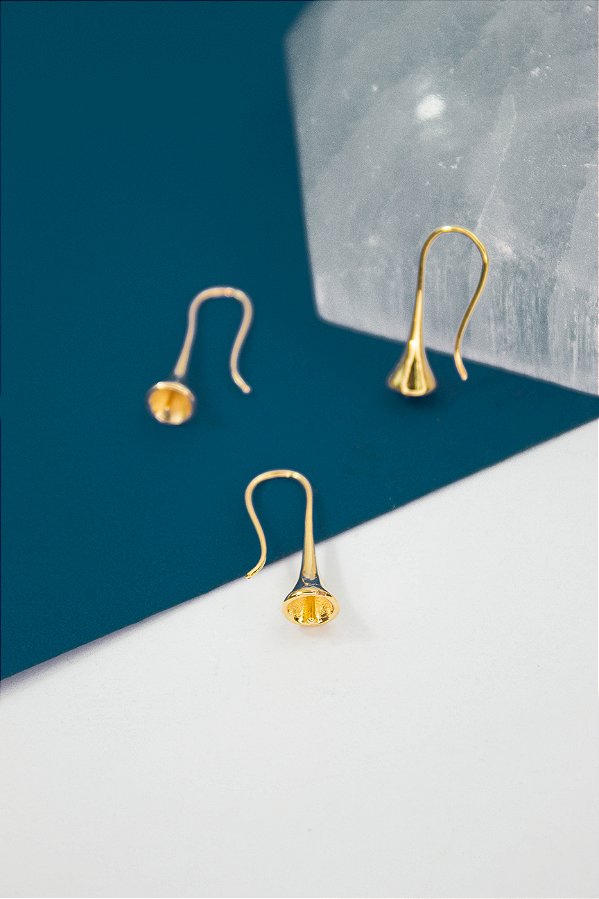 Base De Brinco Ouro  - 01 Par