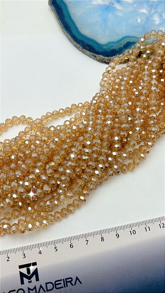 Fio Cristal 6mm Vidro Facetado - O Fio