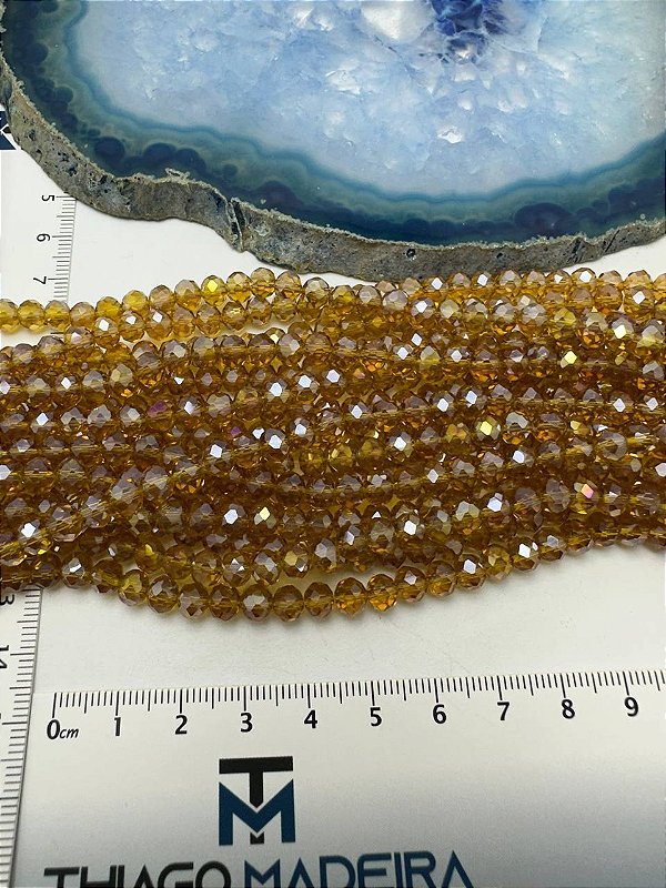 Fio Cristal 6mm Vidro Facetado - O Fio