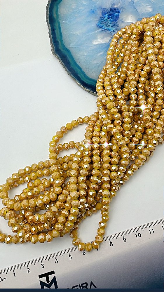 Fio Cristal 6mm Vidro Facetado - O Fio