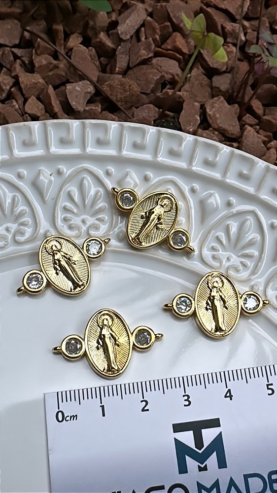 Pingente Religioso Nossa Senhora Das Graças 2 Saidas Ouro - 01 Und