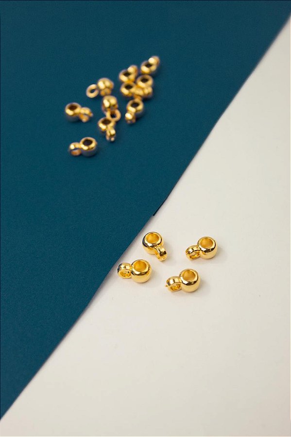 Canequinha 4Mm Ouro - Pct 10 Pçs