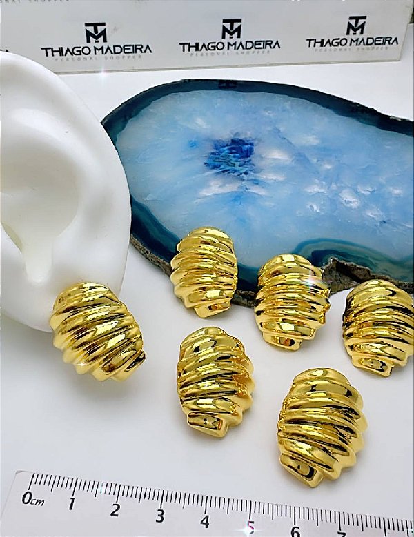 Brinco Organico Ouro - O Par