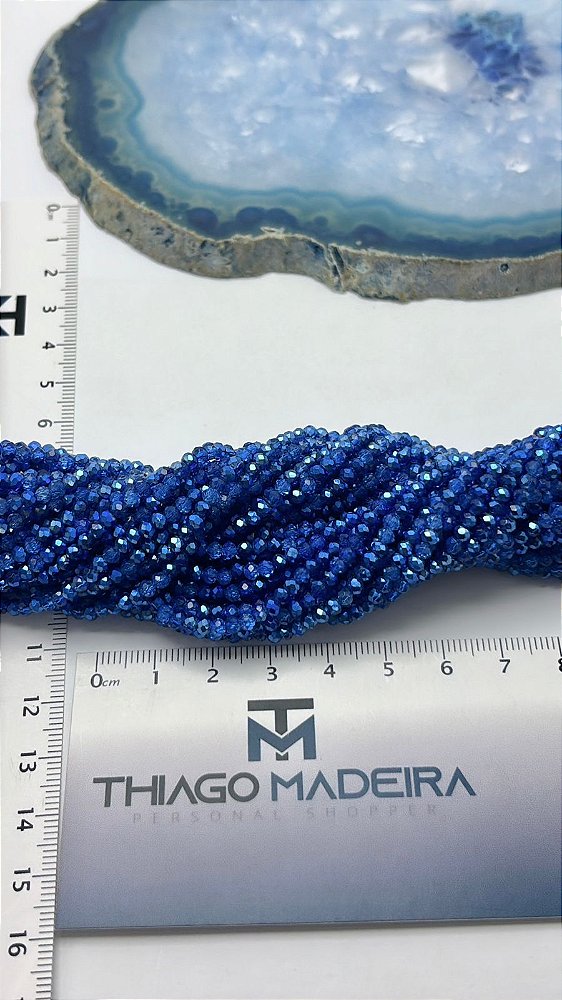 Fio Cristal 2Mm Vidro Facetado - O Fio