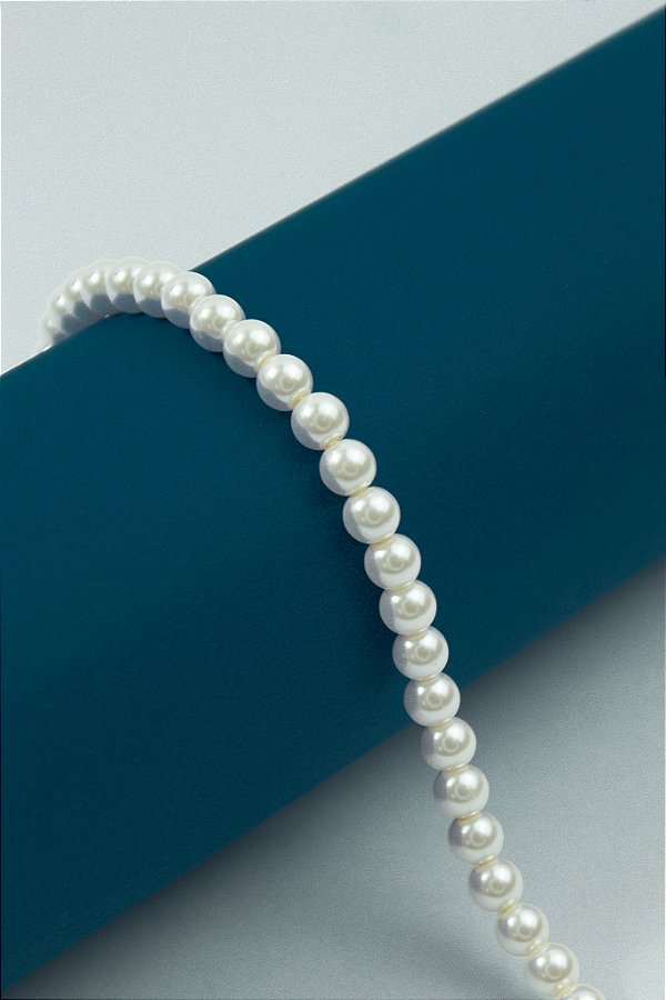 Fio Perola Vidro 6Mm Champagne - O Fio