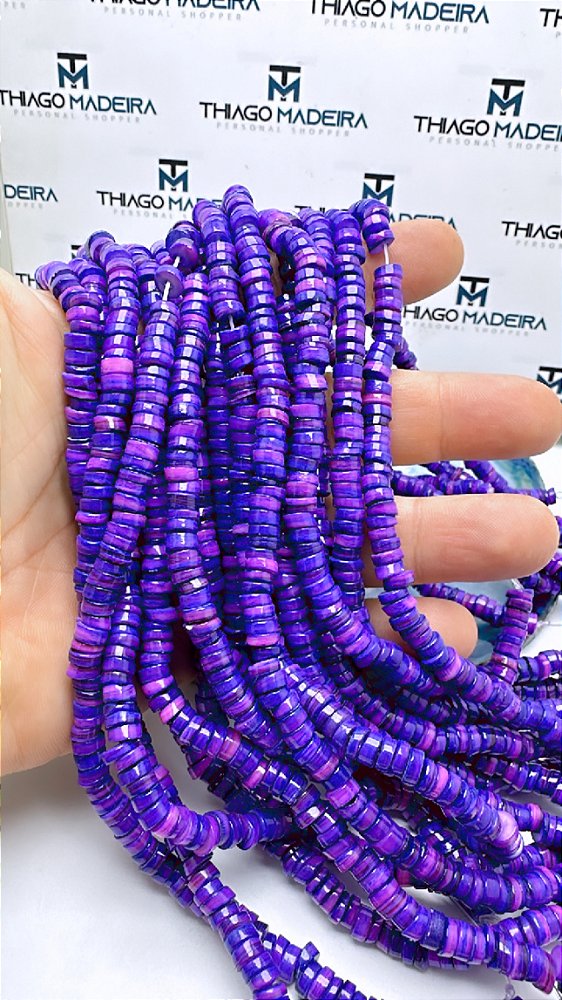 Fio Madreperola 6Mm Roxo - O Fio